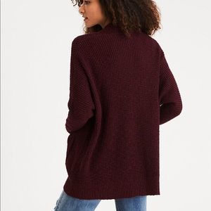 AEO Waffle Knit Boyfriend Cardigan